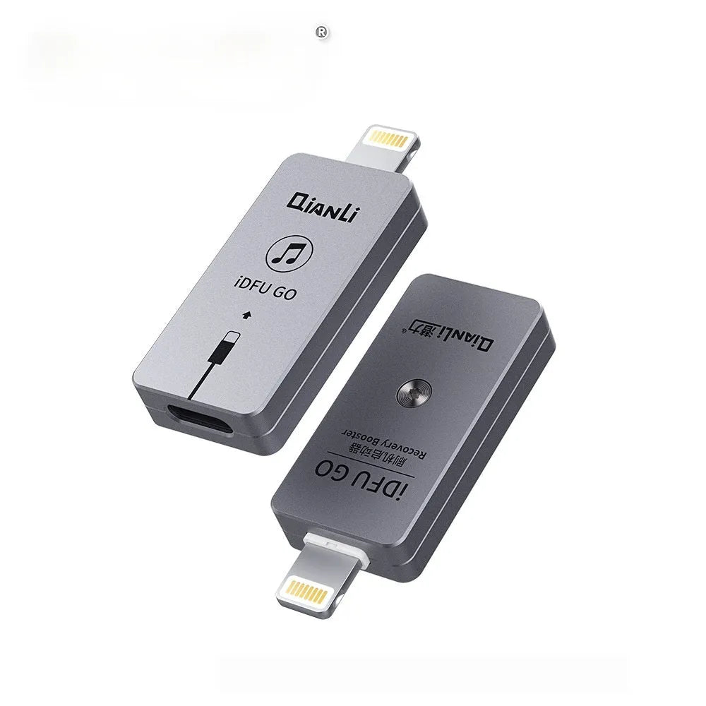 Black stainless steel Type-C quick brush starter for iPhone repair, dimensions 43.5x17x7mm