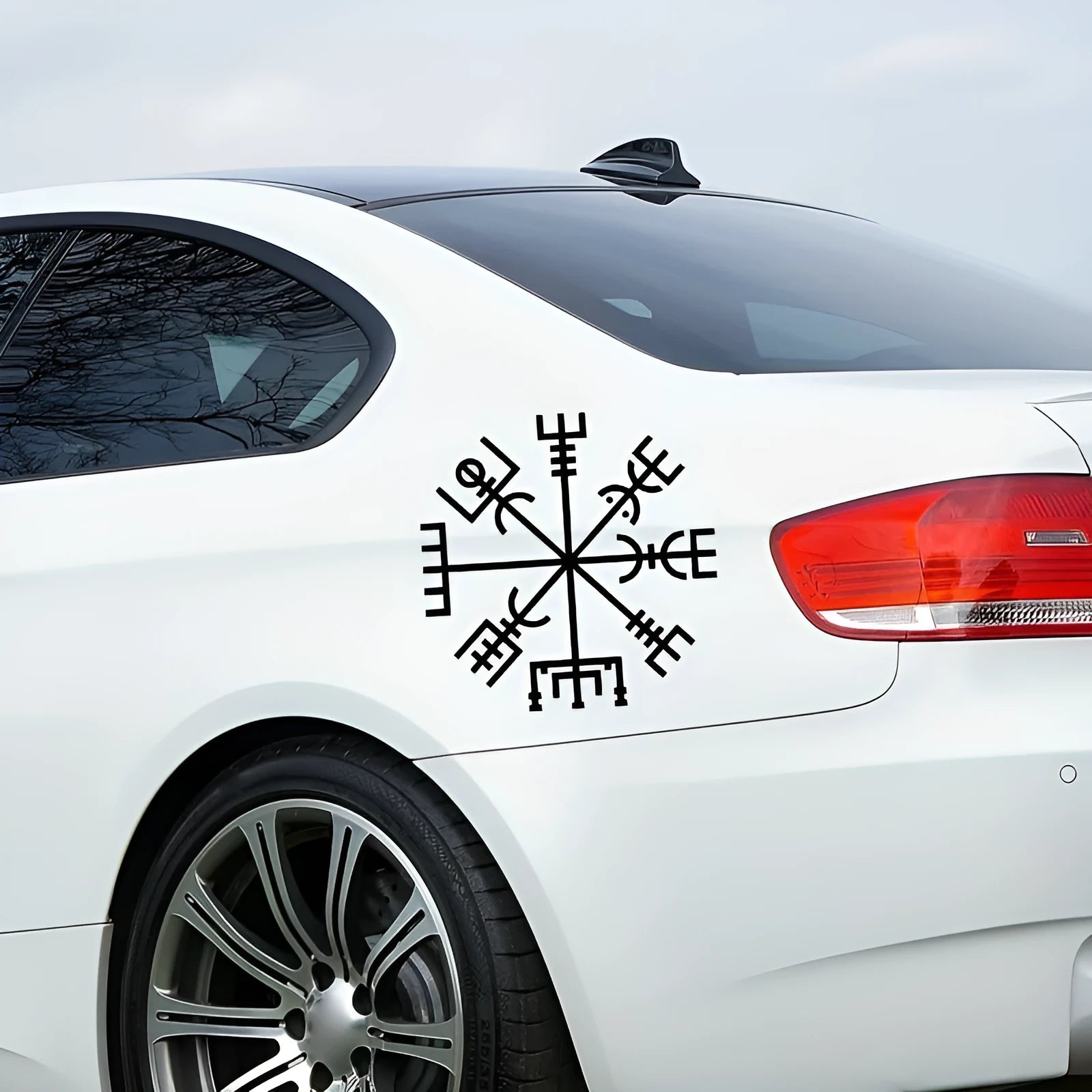 Vegetarian No Charm 13x13cm square vinyl car window and notebook decorative sticker
