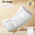 Children's dual-sided partition neck pillow with silk floss filling for ages 1-6 years