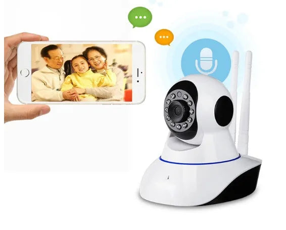 Wireless indoor dome camera with 1080P resolution, 3.6mm lens, and plastic case