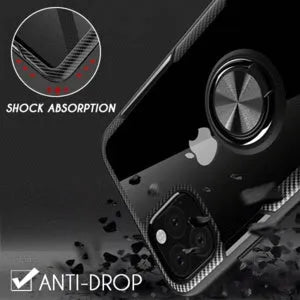 Protective back cover phone case for iPhone models, shown in a selection of colours including black and blue.