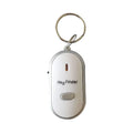 Oval shaped acrylic key finder pendant in red, blue, white, black, or orange colours.