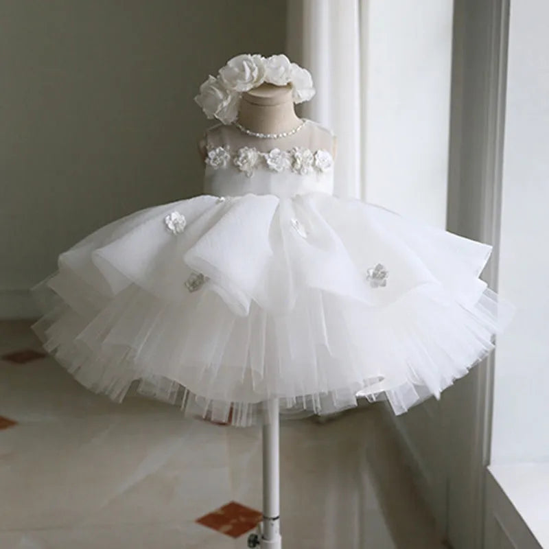 White girls dress with sweet princess style and candy details, polyester and Vinylon lining, suitable height 80-150cm