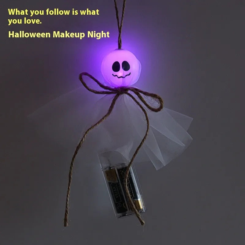 Halloween ghost LED lighting chain with colourful lights and battery box