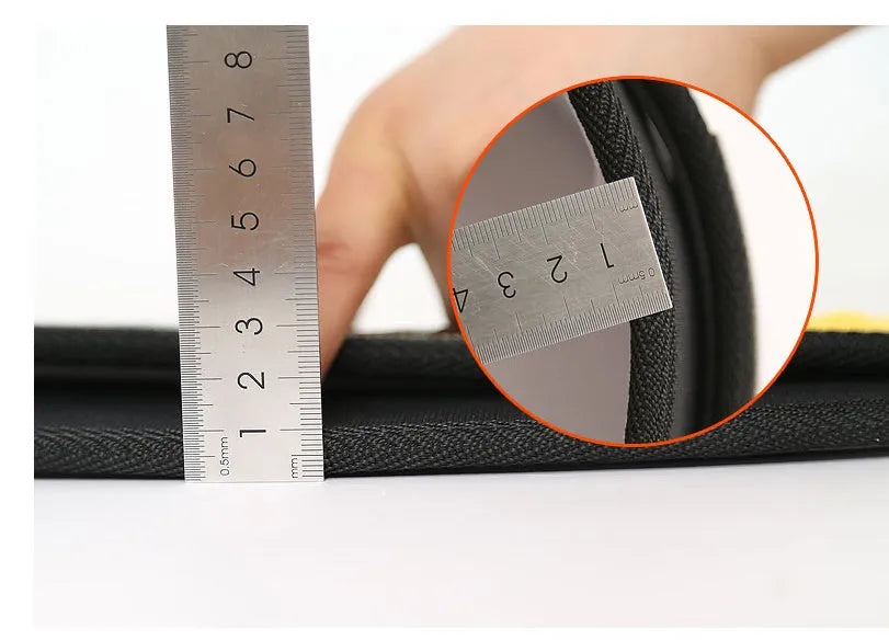Nylon fitness weightlifting waistband support belt in black colour