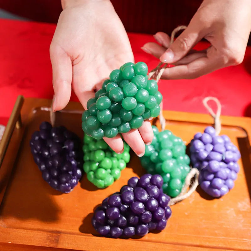 Purple and green grape cluster handmade soap bar 80g weight