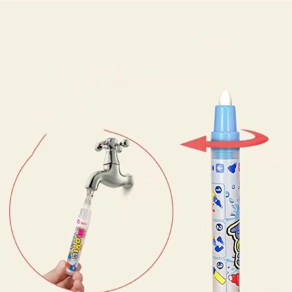 Blue plastic water spray pen for water album and water canvas painting, 1.5x12cm