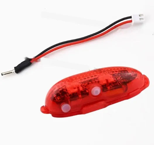 V3 wireless charging waterproof navigation light for RC models in red, green, and white colours.