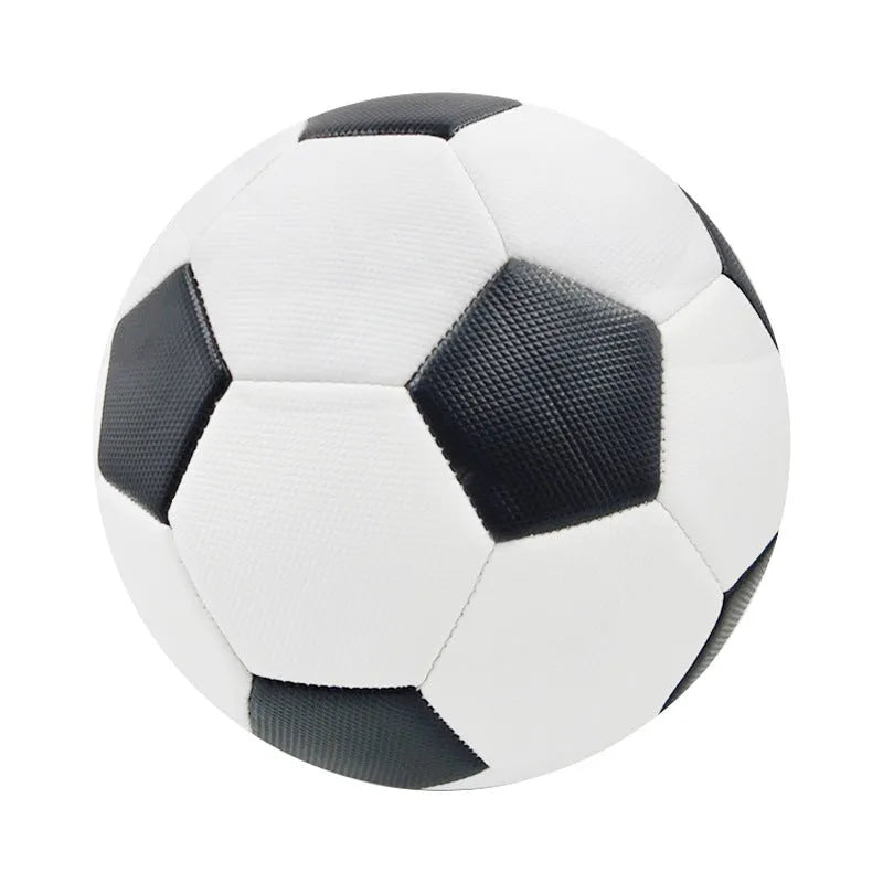 PVC football in sizes 3, 4 and 5 with machine-sewn construction for training and competition