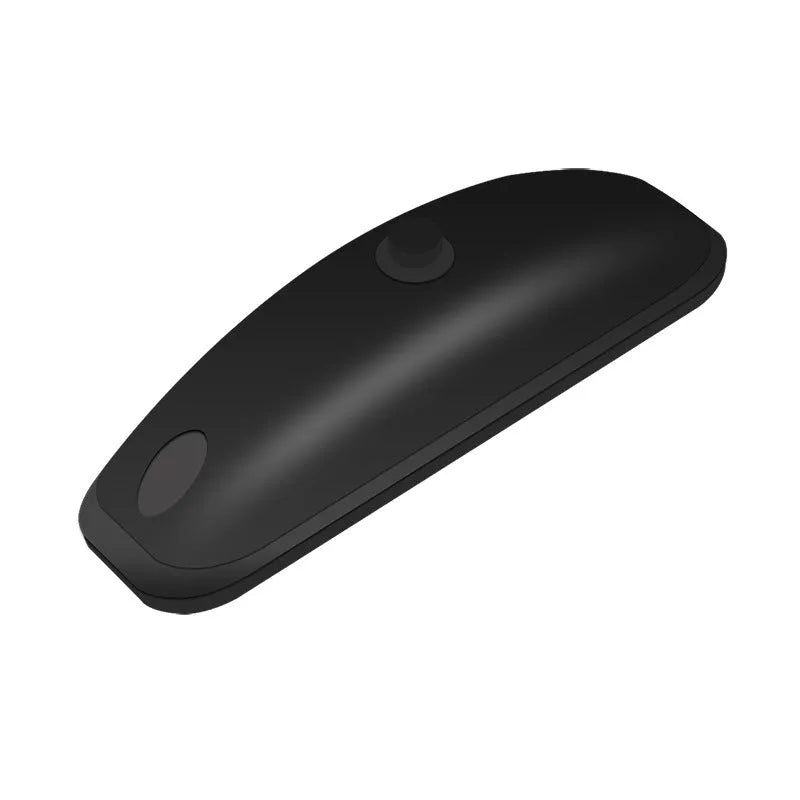 Black and white remote control car LED strobe light with charging cable on a grey background.