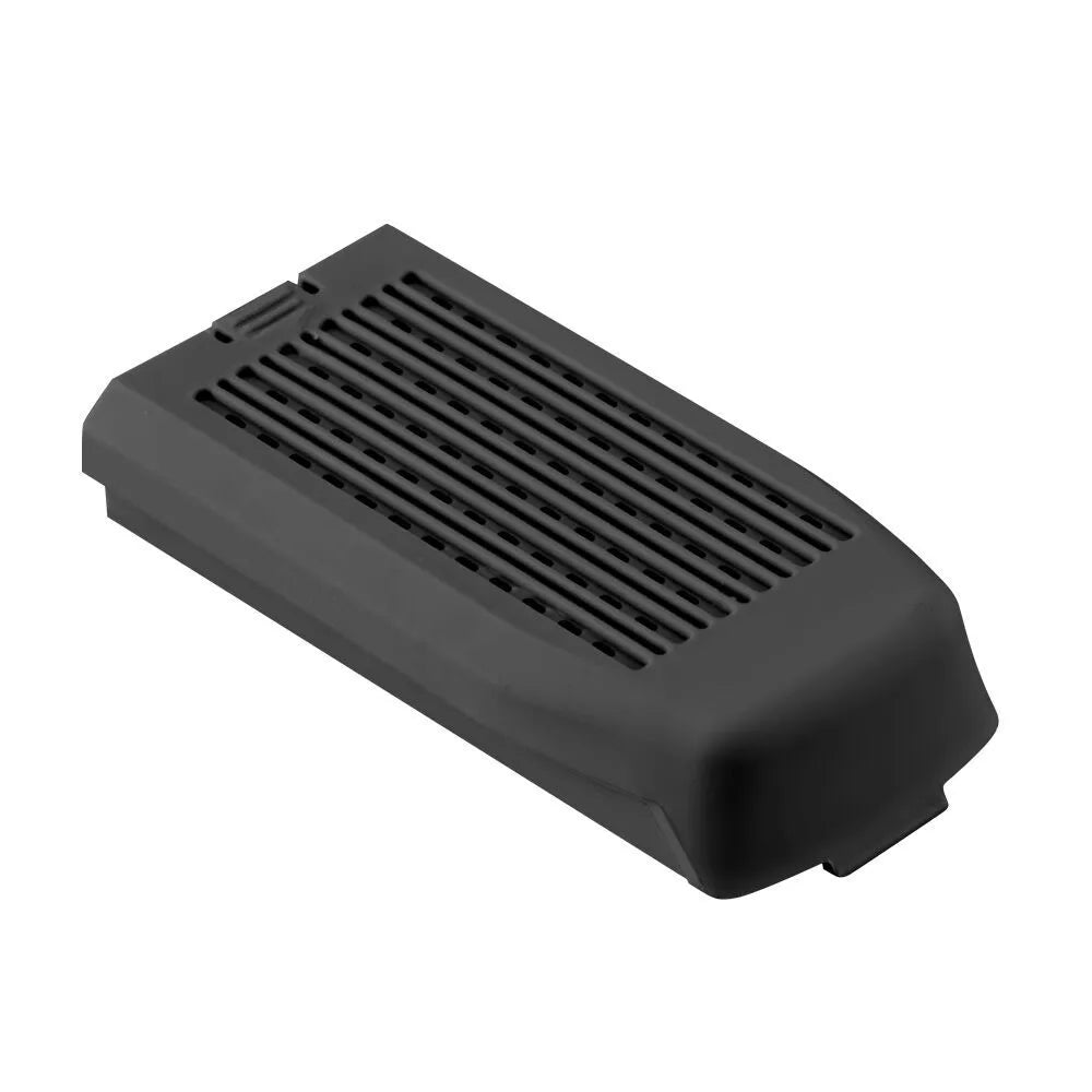 Mini folding drone with 4K camera in black, folded size 8x4x7cm, showing four rotors and remote controller