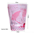 Hand-carved crystal glass whiskey cup retro Jianghu style with wooden box, single cup