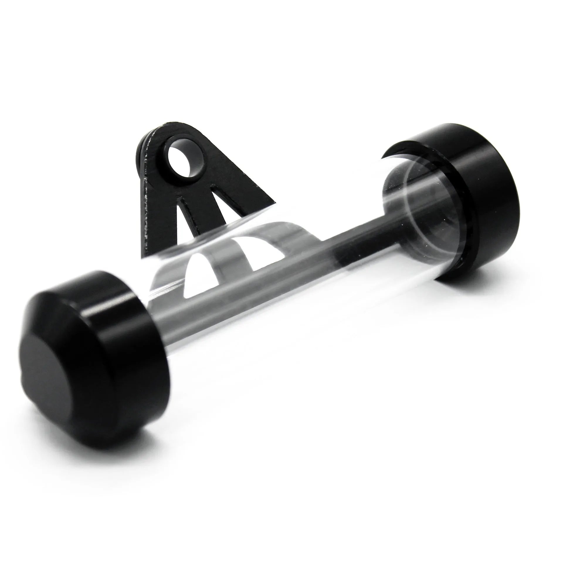 Aluminium 115mm motorcycle tax bill tube in black, blue, red, and silver colours