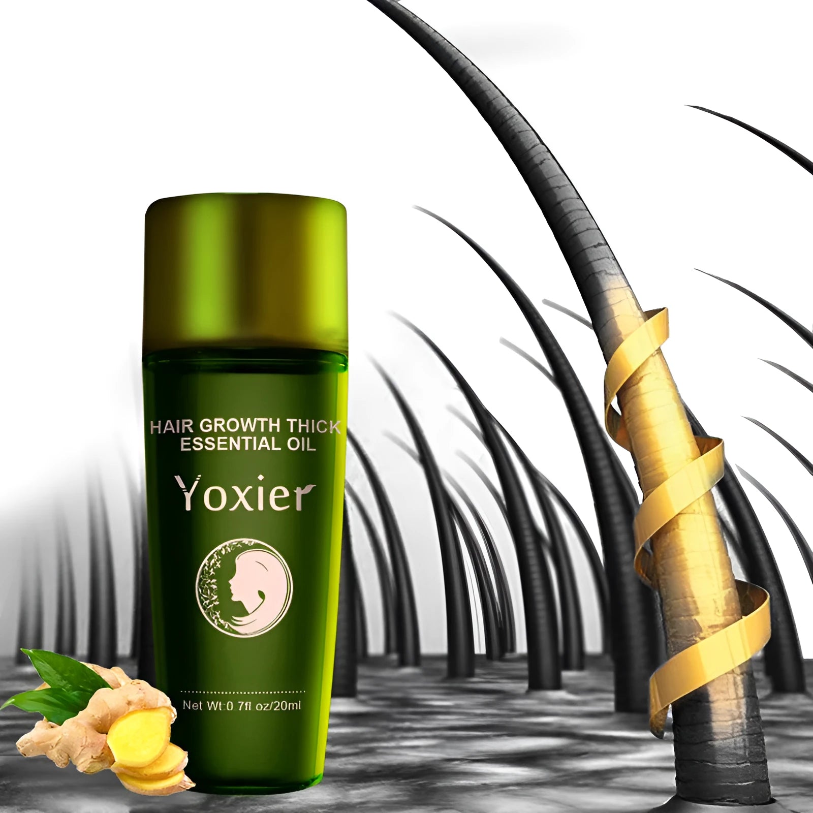 Lumina Oil 20ml hair treatment oil in green bottle for smoothing and shine, colour care formula