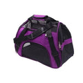 Pet dog outing bag carrying backpack in black for small dogs with hands-free design and adjustable straps