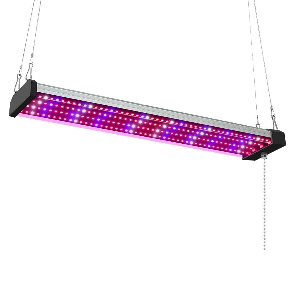 Full spectrum LED grow light bar with 384 lamp beads for indoor succulent and hydroponic plants, PC shell, UK plug