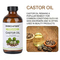 Organic cold pressed castor oil 237ml bottle for moisturising skin and hair