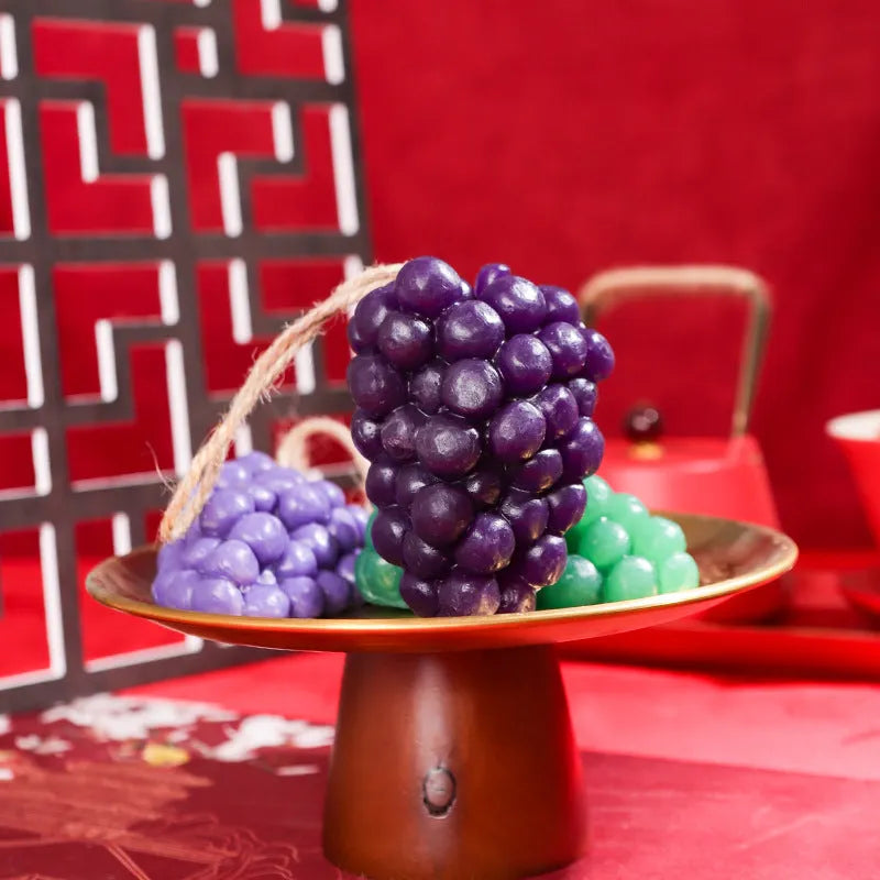 Purple and green grape cluster handmade soap bar 80g weight