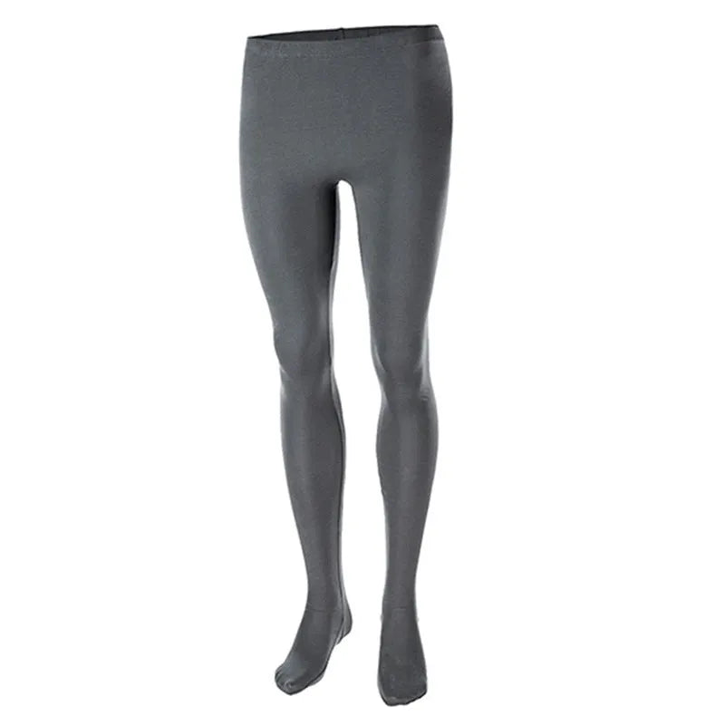 Men's ballet leotard practice suit high-waist suspender tights nylon blend solid colour black size S to XXL