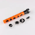 Orange metal pumpkin skull flashlight projection lamp for Halloween