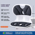 Japanese style lumbar support cushion with sponge filler in grey and black colour options