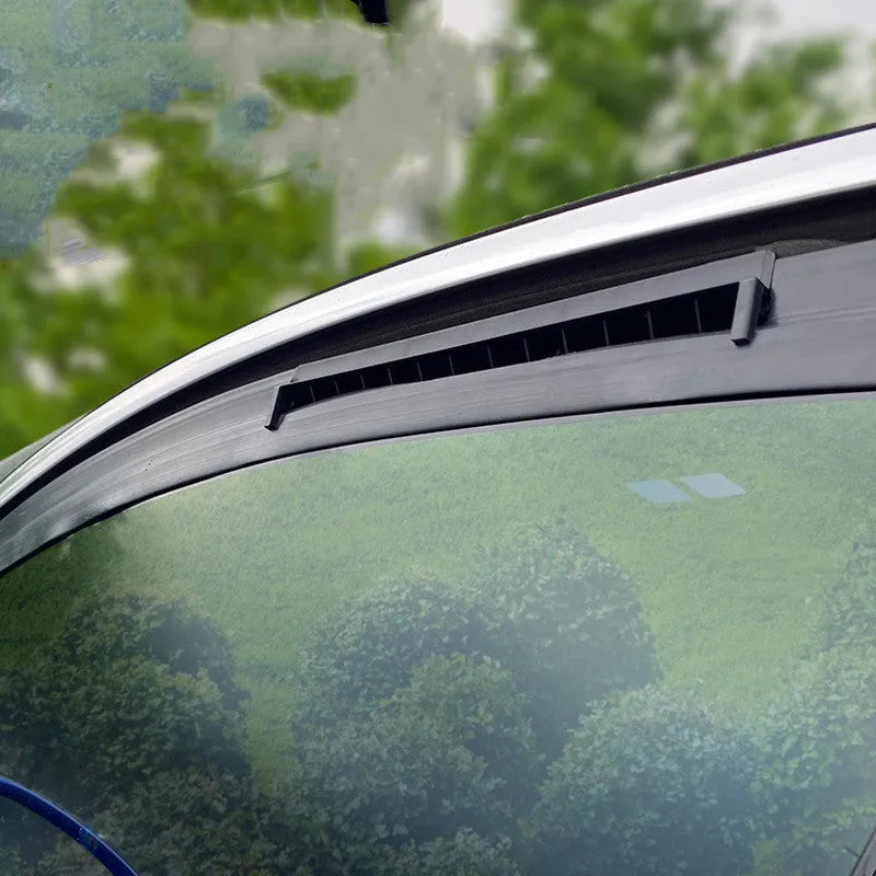 Black and white ABS plastic car ventilation fan with USB cable for exhaust odor removal