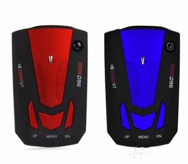 Electronic Dog V7 vehicle-mounted speed detector with LED display and full band scan in compact black casing