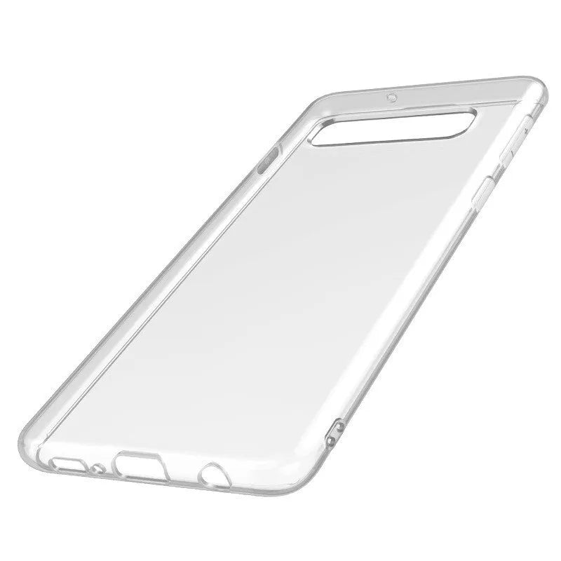 Transparent anti-soft shell TPU phone case for Samsung S10, S10e, S10plus with precise cutouts