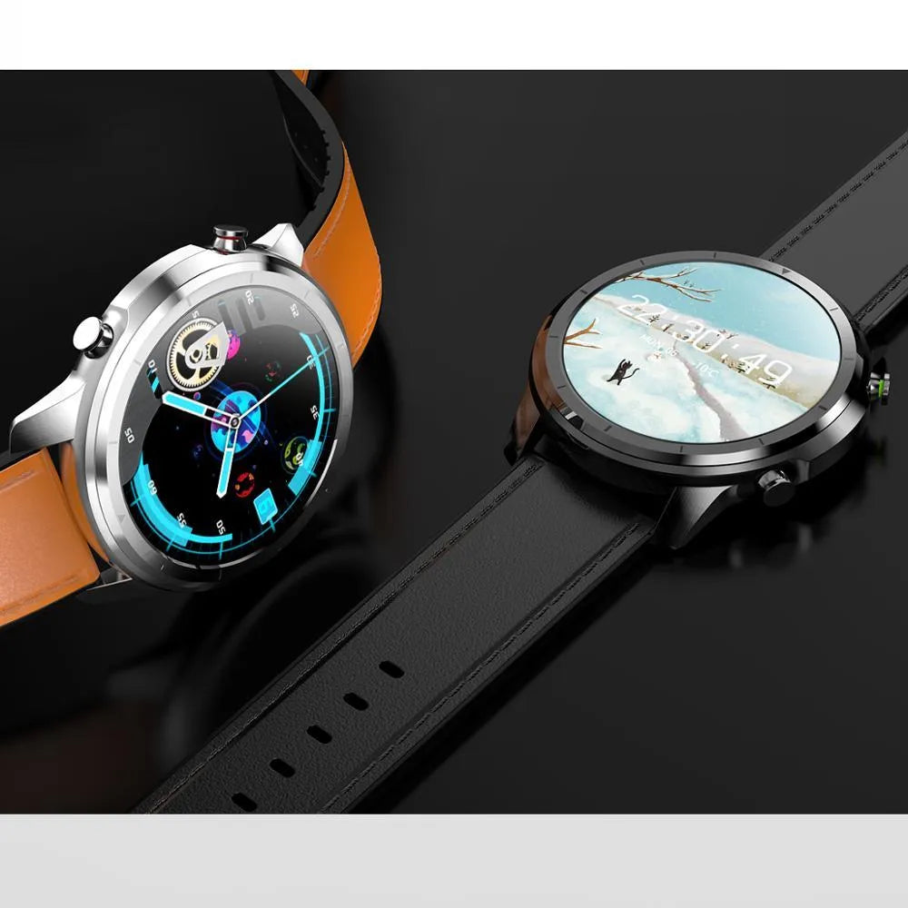 LEMFO LF26 smart bracelet with 1.3-inch screen showing five colour options: Black A, Black B, Brown Silver, Brown black, Silver