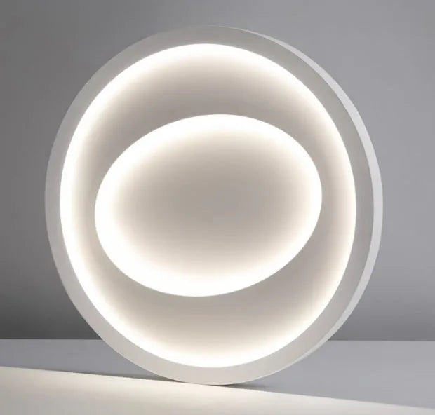 Nordic ceiling light with voice control, iron body, PMMA shade, Haoyue white, for bedroom study use