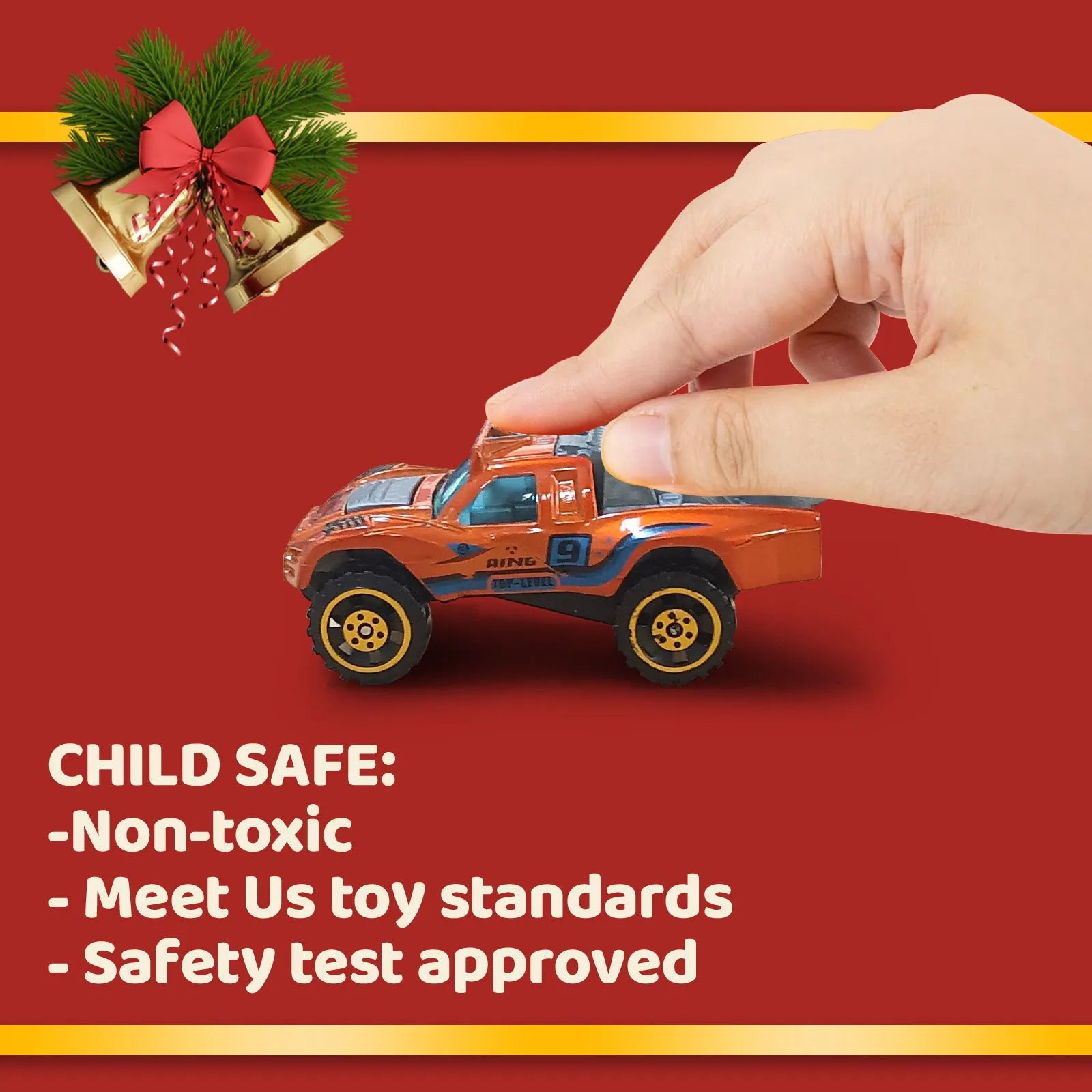 Christmas advent calendar blind box with 24 alloy car model toys, sliding function, colour SZ303, for children 4-6