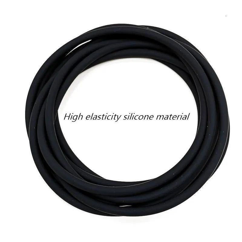 Black silicone Tesla Model 3 windshield roof sunroof seal rolled out, showing 285 cm length