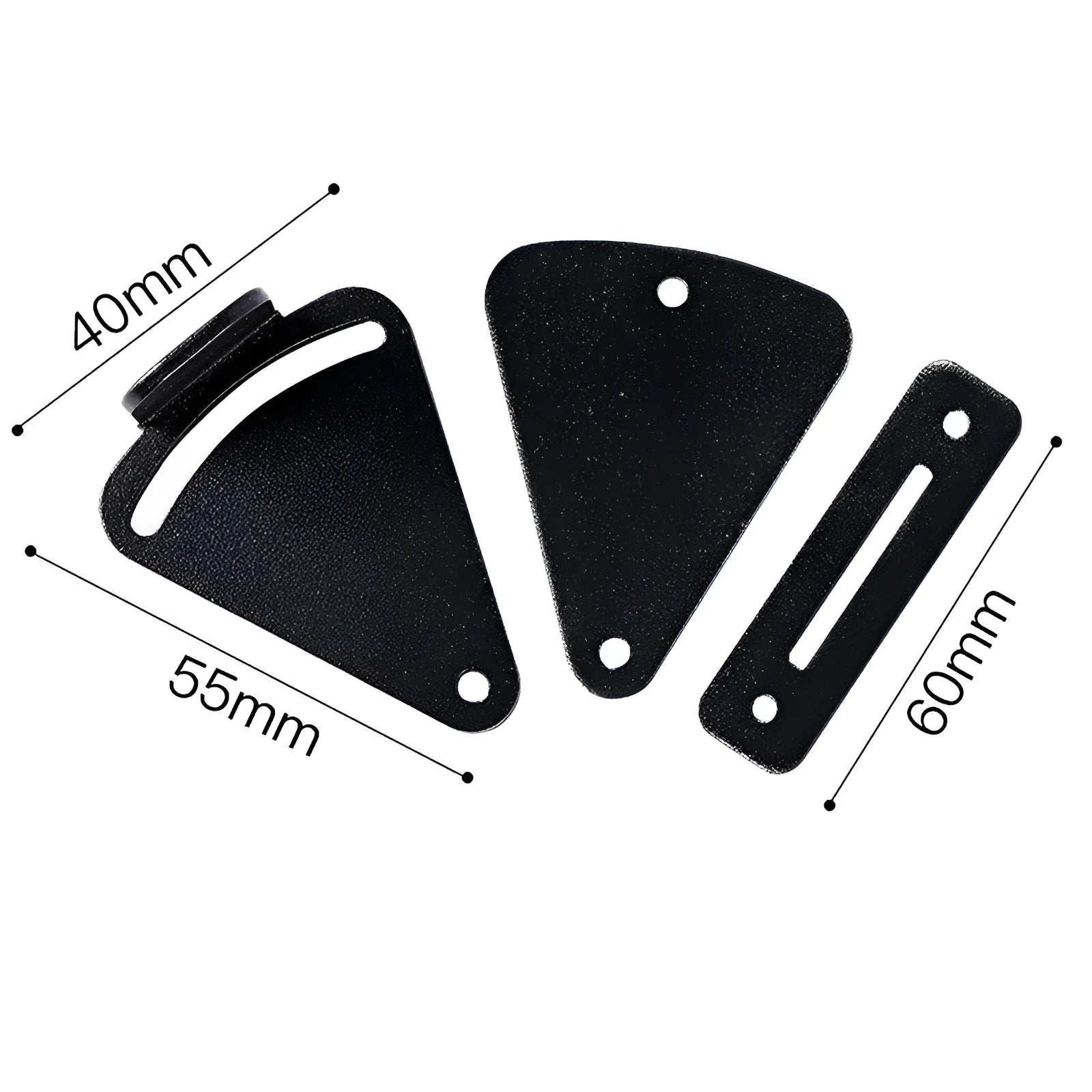 Black stainless steel barn door lock hardware with S and M size options for sliding doors