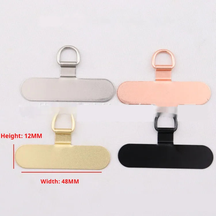 Stainless steel phone clip charging port fixing pad gasket in black 304 steel decoration