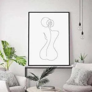 Frameless canvas wall art with spray painting finish in four sizes and colour styles