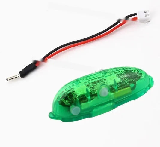 V3 wireless charging waterproof navigation light for RC models in red, green, and white colours.