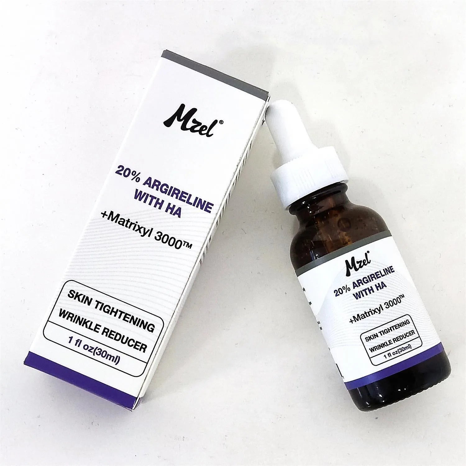 30ml bottle of six-peptide firming and anti-wrinkle moisturising serum liquid.
