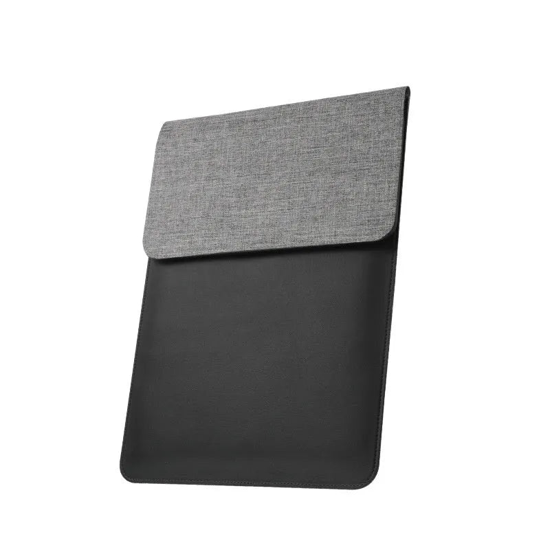 Multi-functional wireless charger computer liner bag magnetic 3-in-1 for 12-14 inch laptops black or beige