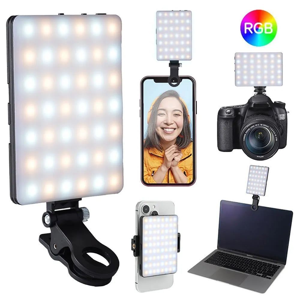 VL-60BI and VL-68BI LED pocket fill light clip for mobile phone photography