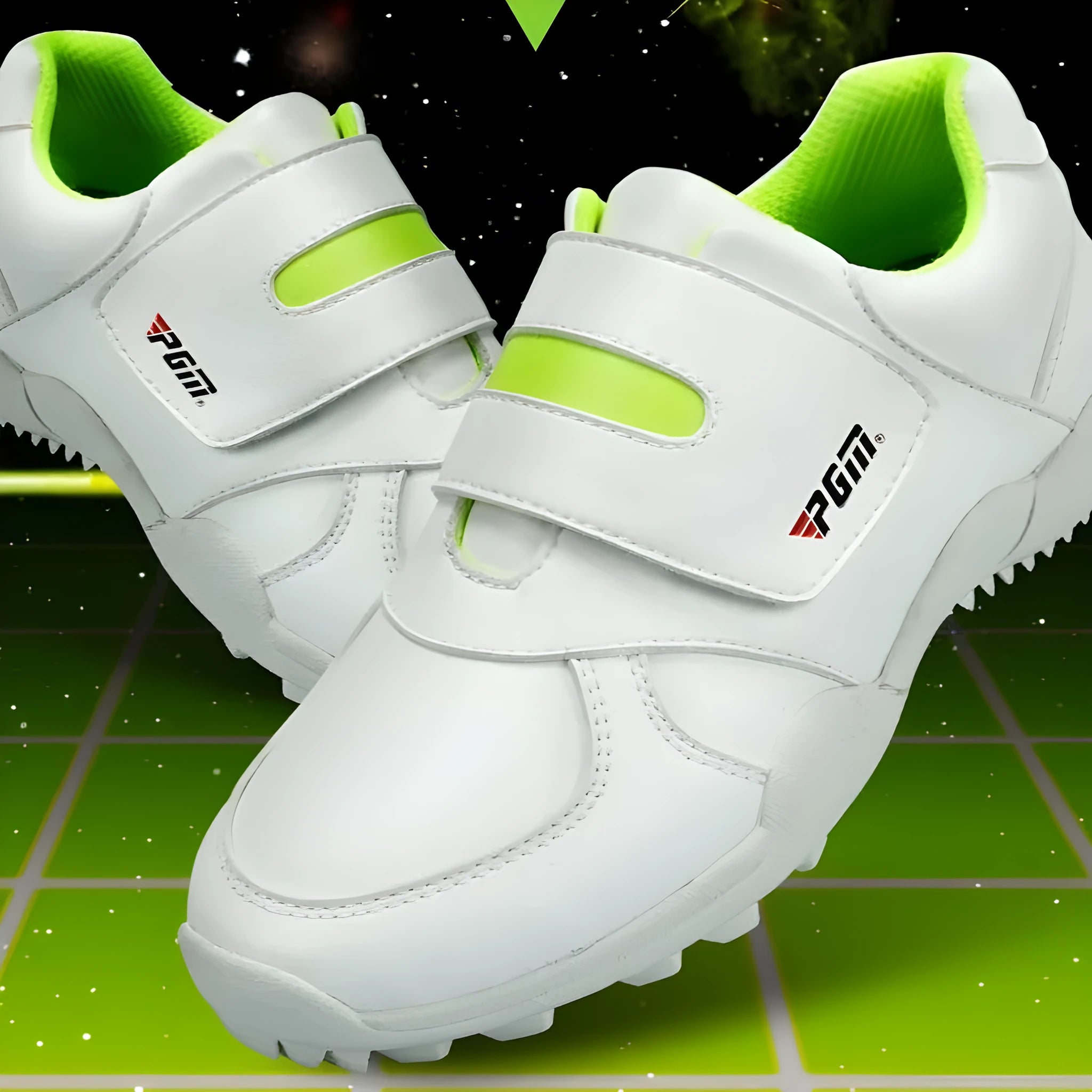 Children's breathable sports shoes with Velcro closure, blue and pink options, soft microfiber leather upper