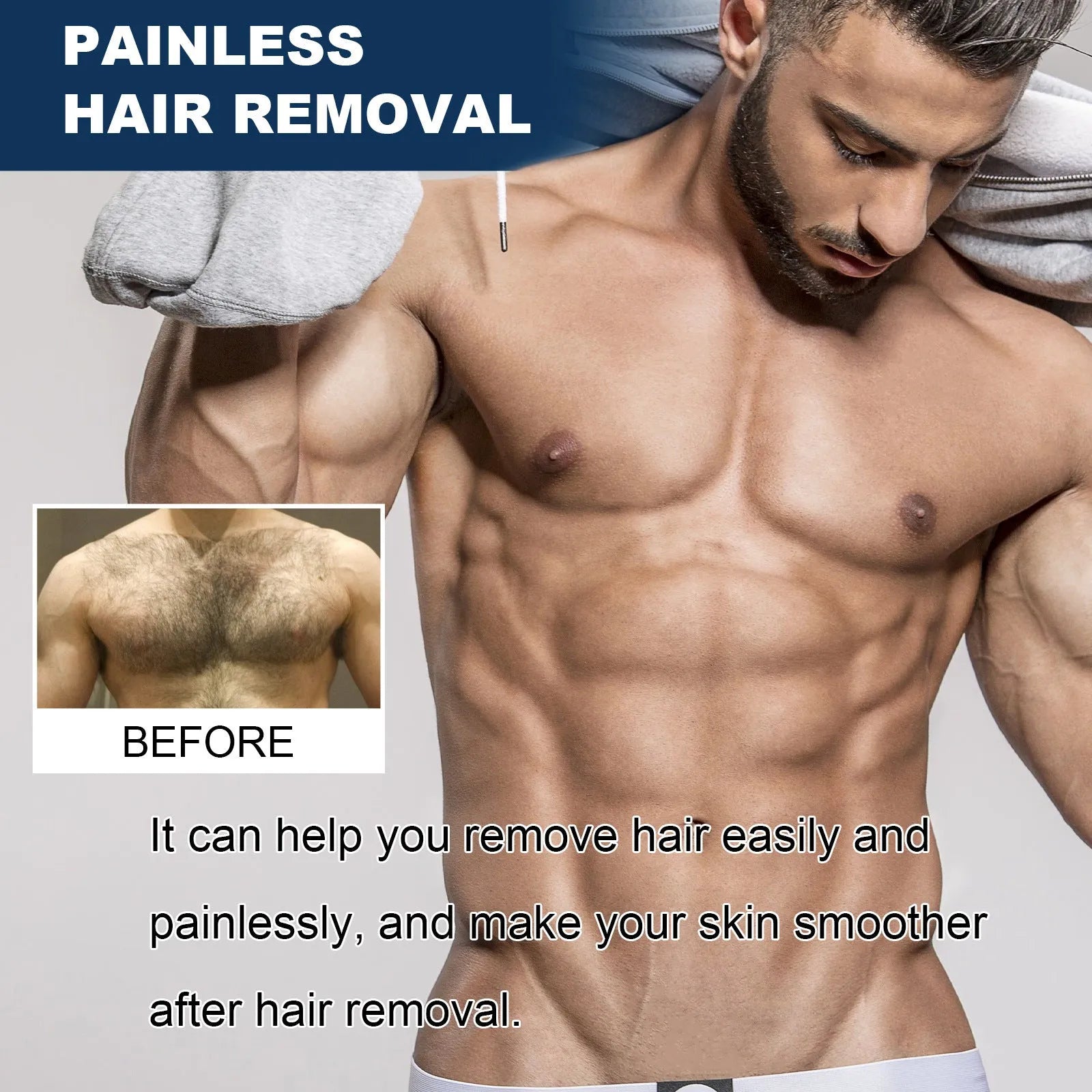 100ml men's hair removal cream for facial lip beard armpit hand leg hair depilation