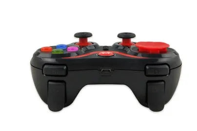 S5 Plus red mobile game console controller with bracket and USB cable for Android iOS