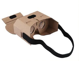 Cardboard virtual reality glasses headset for smartphones with 3.5 to 6 inch screens