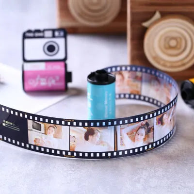Memory colour film album in Kodak yellow wooden box with tote bag and gifts