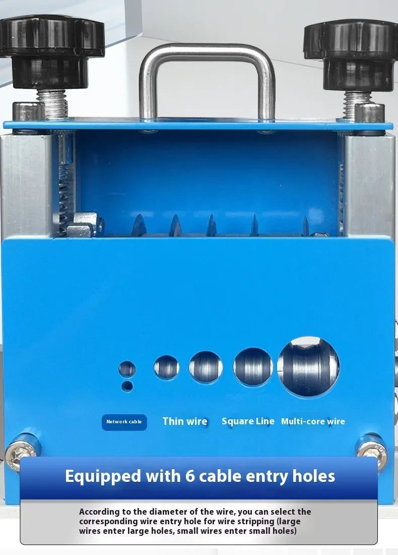 SD-017 manual wire stripping machine with adjustable mechanism for wires 0.5-17mm diameter