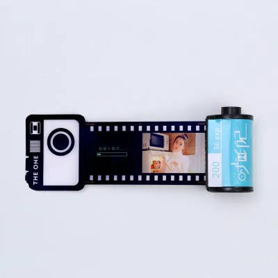 Memory colour film album in Kodak yellow wooden box with tote bag and gifts