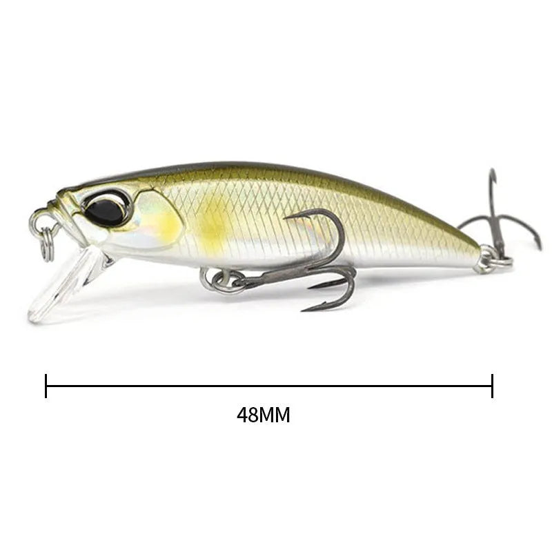 48mm Japanese mino fishing lure for mandarin fish and snakehead in multiple colours