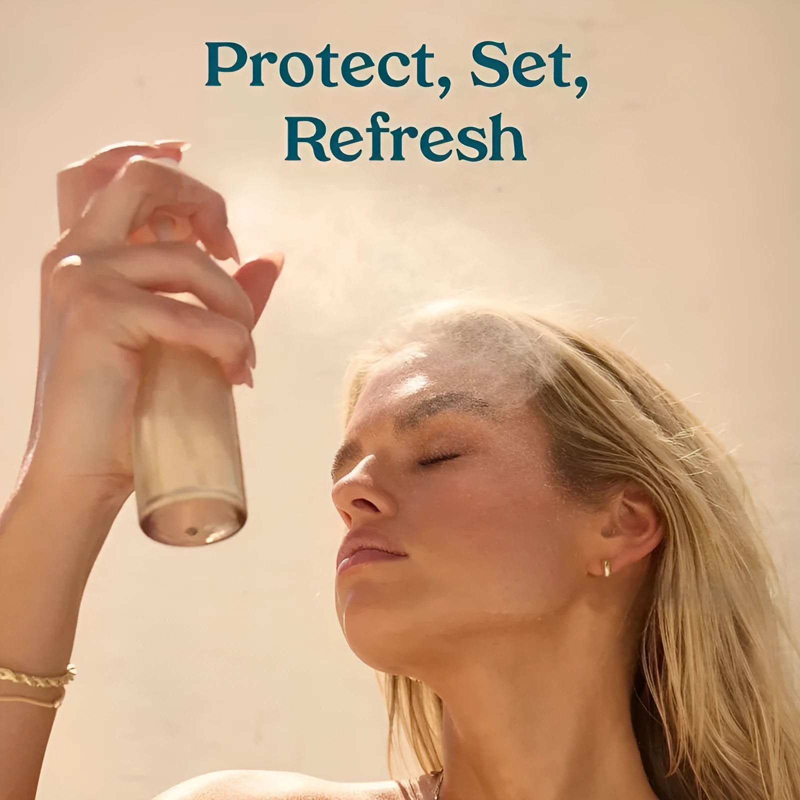 75ml facial toner spray bottle with hydrating and nourishing formula in refreshing light texture