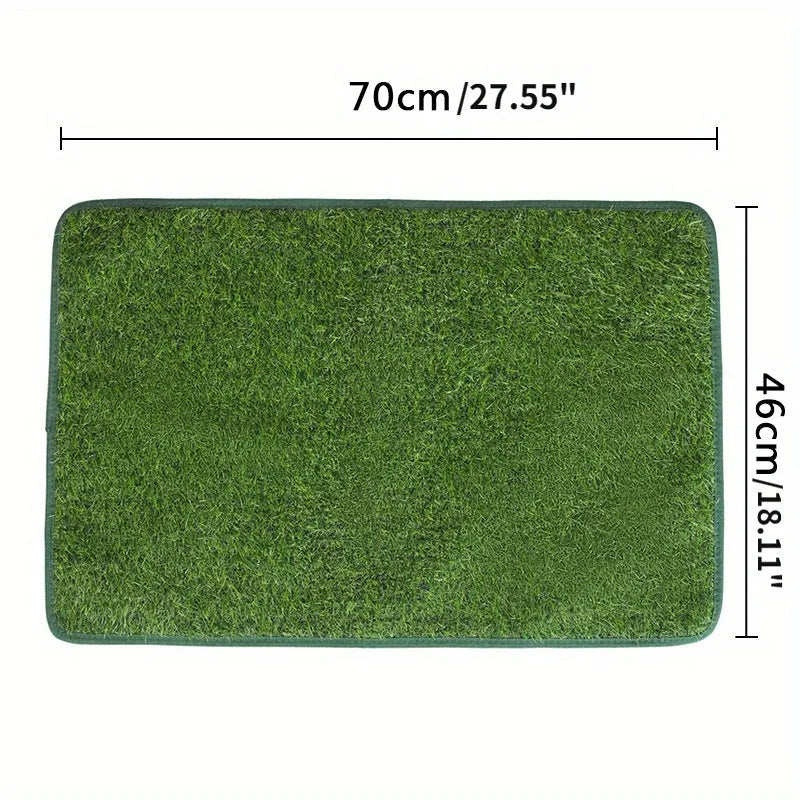 Artificial grass dog toilet mat for indoor pet training in three size options