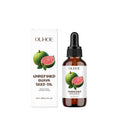 30ml bottle of guava seed oil facial serum with a dropper.